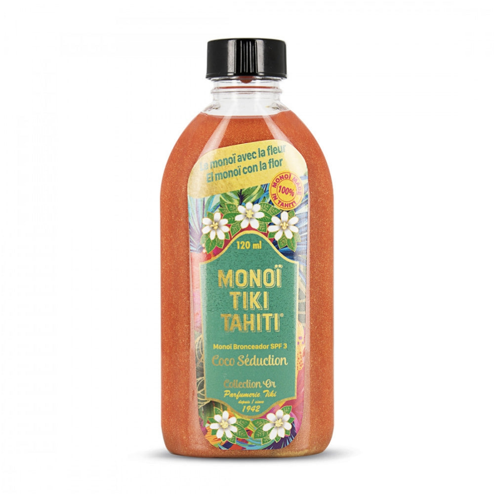 Monoï de Tahiti TIKI, parfum Tiaré 120 mL | Tiki Monoï France Monoï de Tahiti TIKI, parfum Tiaré 120 mL | Tiki Monoï France